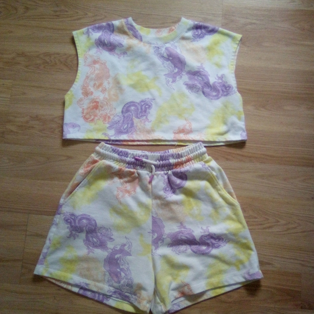 Bershka shorts & top set